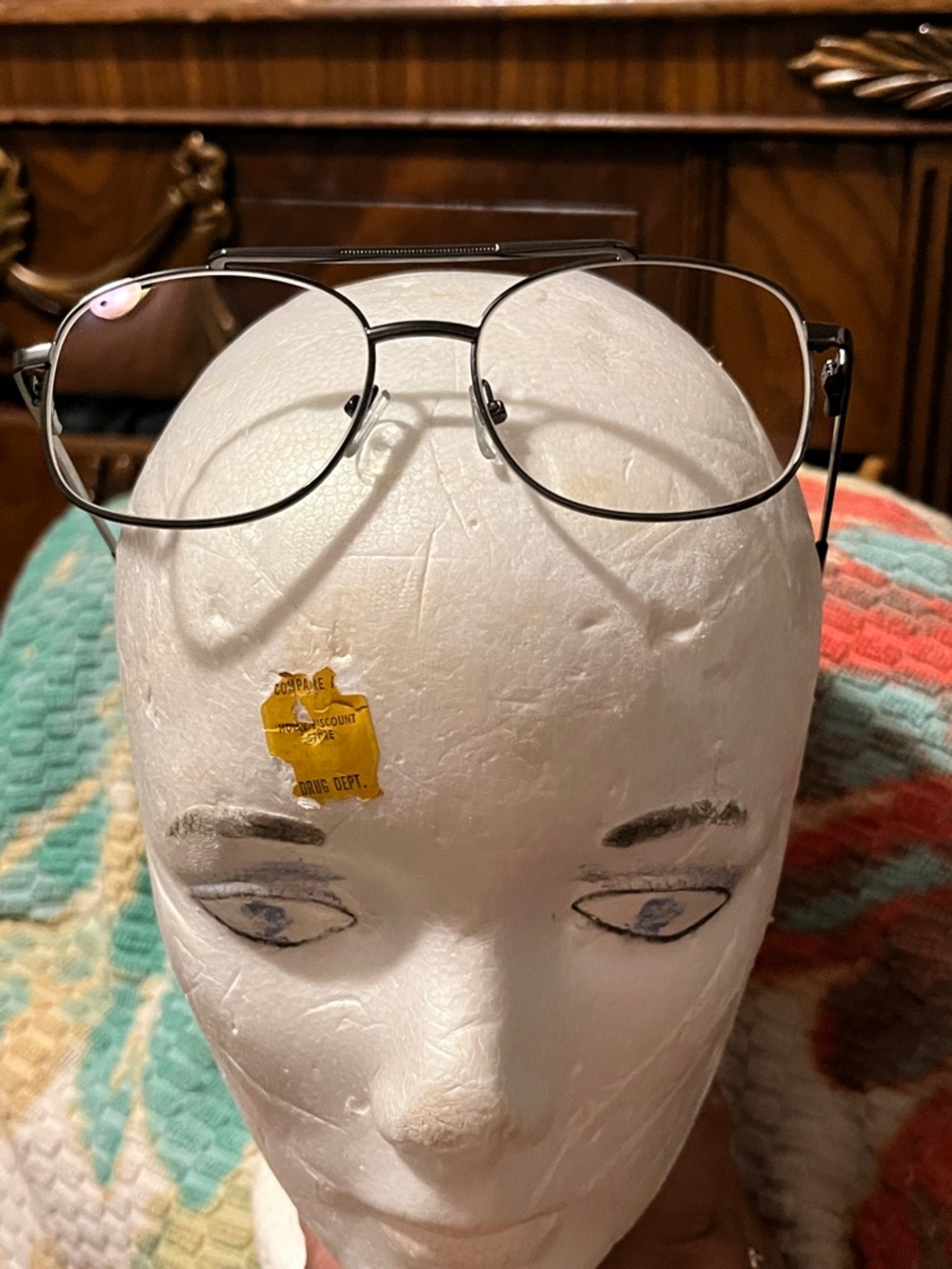 Women’s Silver Metal Aviator-Style Glasses — Lightweight Everyday Frame